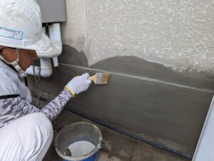 外壁基礎左官補修