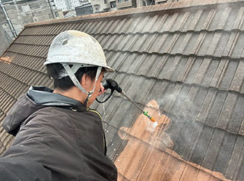 屋根高圧洗浄