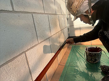 土台水切り中塗り