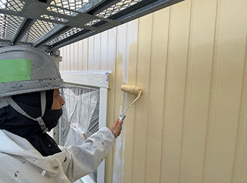 外壁中塗り
