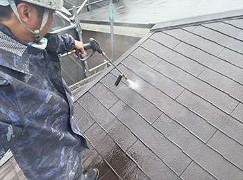 屋根高圧洗浄