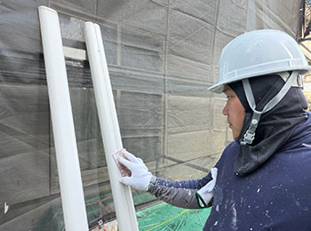 スリムダクト塗装