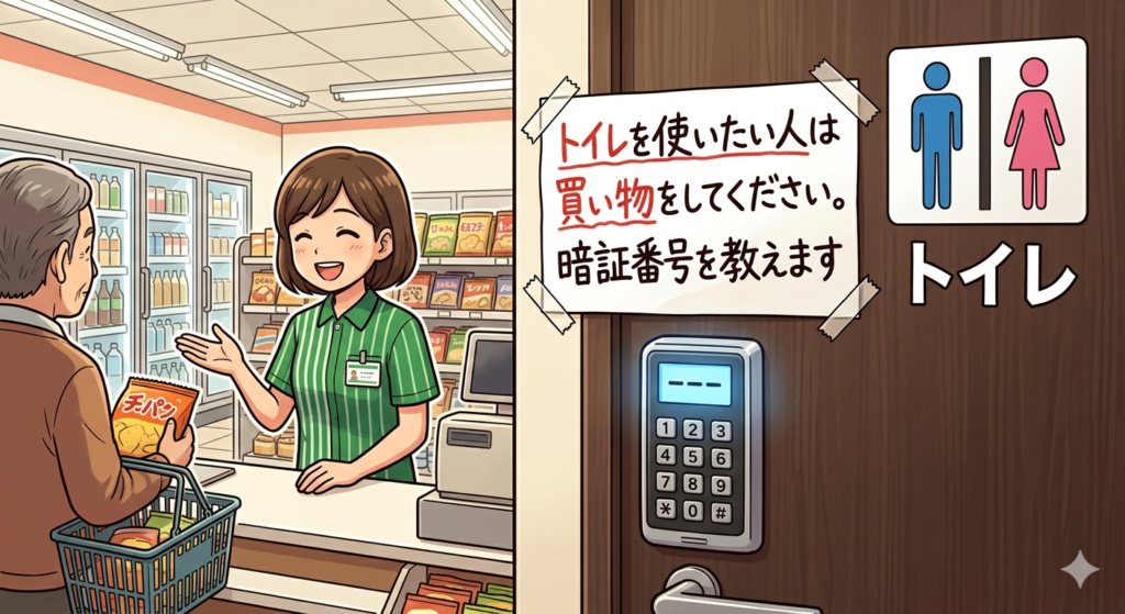 コンビニのトイレ